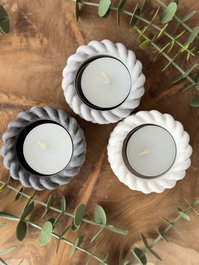 Aberto Design Glamour Candle 6S - Conjunto de 3 Velas de Soya Púrpura